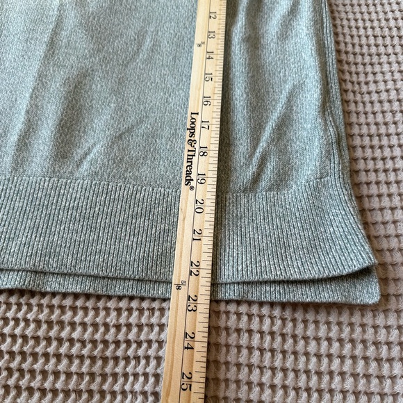 Everlane Womens XL 100% Cotton Pullover Sweater Mint Green Cozy Layering Natural - Picture 5 of 7